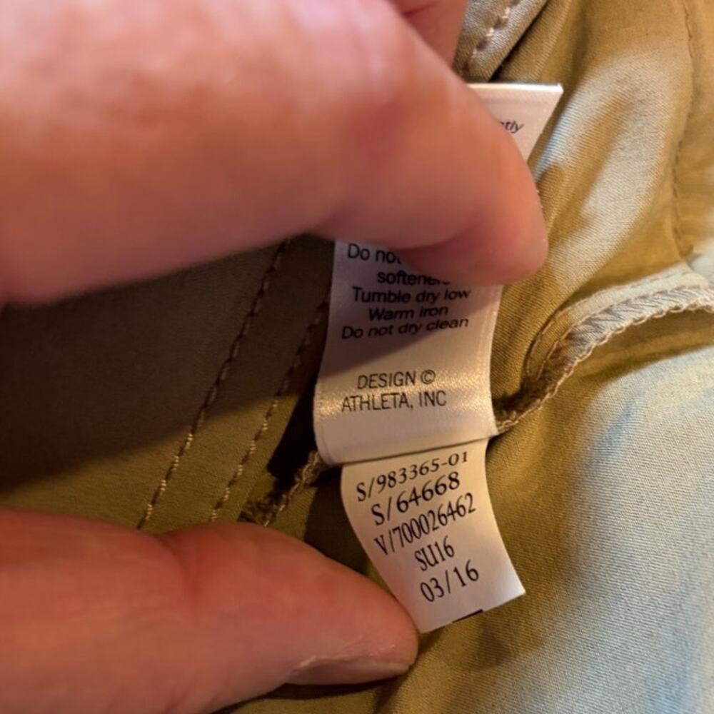 ATHLETA Women's Skort Size 14 Khaki Tan Everyday Skirt Athletic - Picture 8 of 8